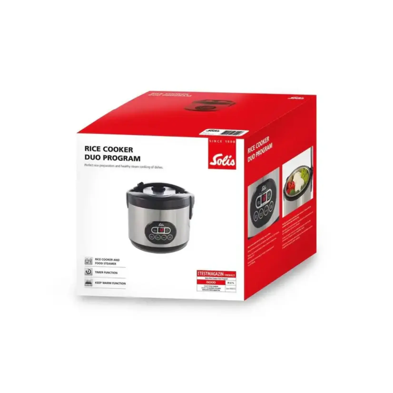 SOLIS Zwitsers sinds 1908 Solis 1200 ml rijstkoker Duo program Solis Rice Cooker Duo Program type 817 Solis 97930