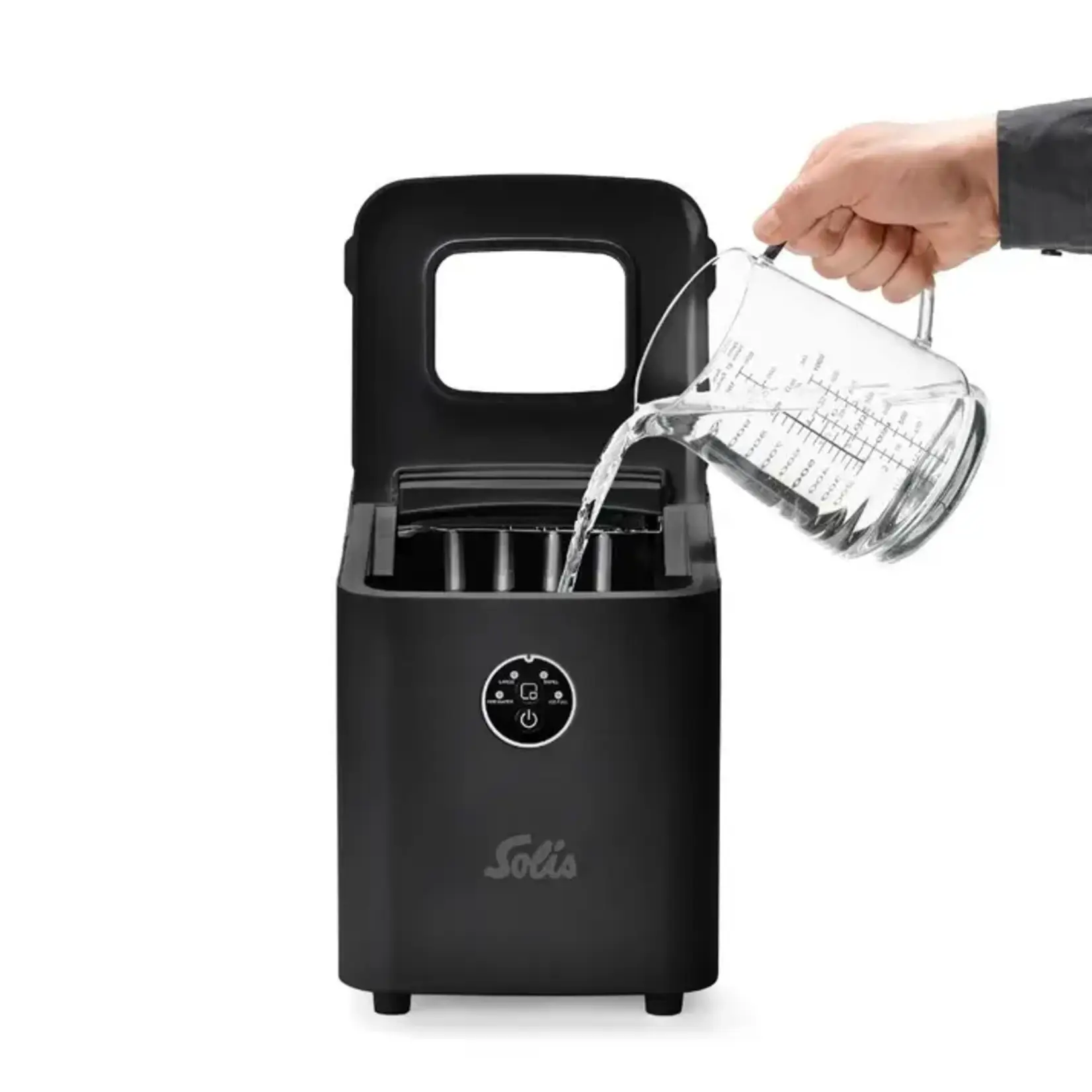SOLIS Zwitsers sinds 1908 Solis zelfvriezende ijsblokjes machine zwart Solis Ice Cube Express Machine Solis 8510 Solis 97983