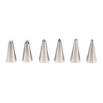 Patisse Patisse set van 6 gekartelde rvs spuitmondjes Patisse 11208