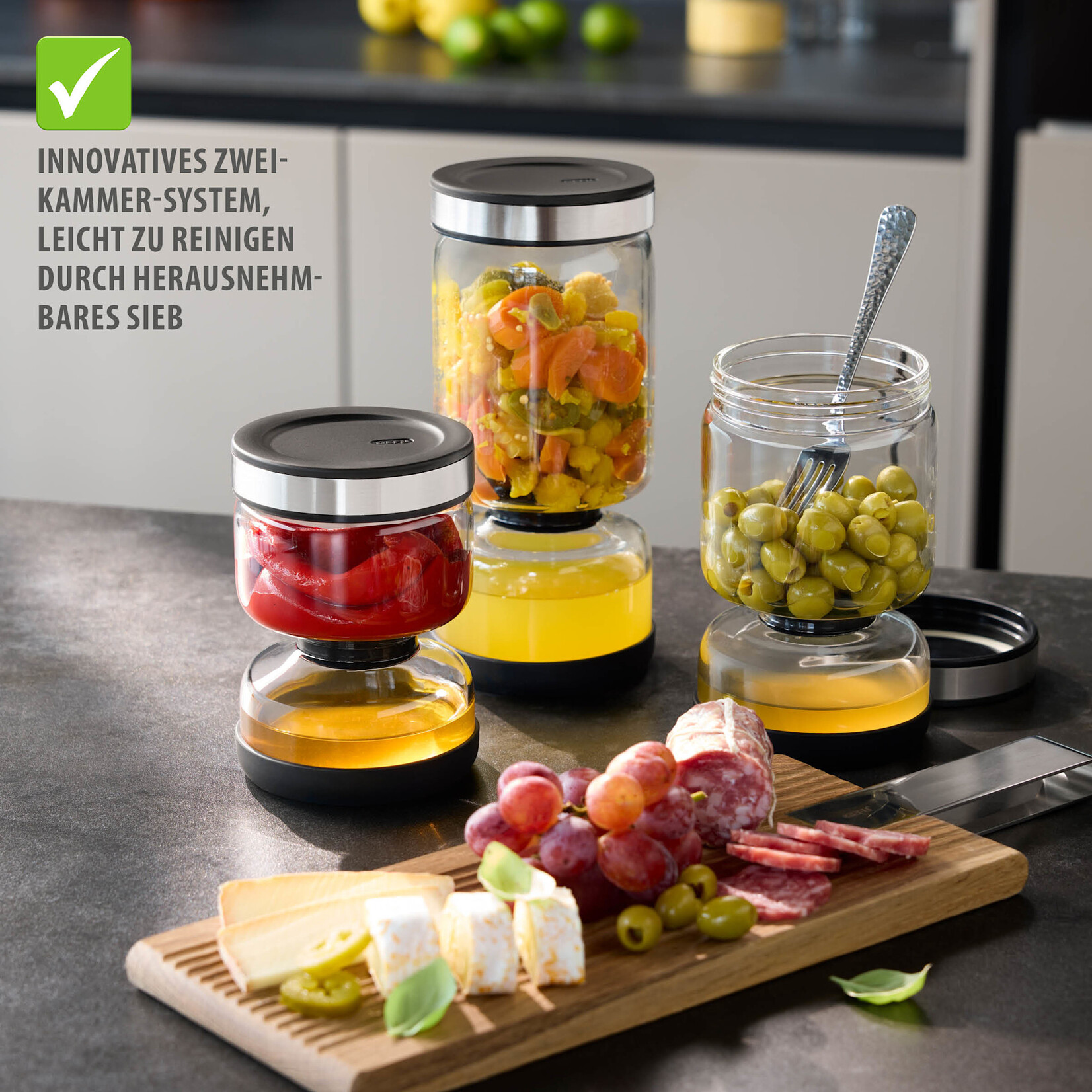 Gefu Gefu Lavina afgietpot 750 ml afgiet pot handige voorraadpot voor iets in vocht Gefu 18930