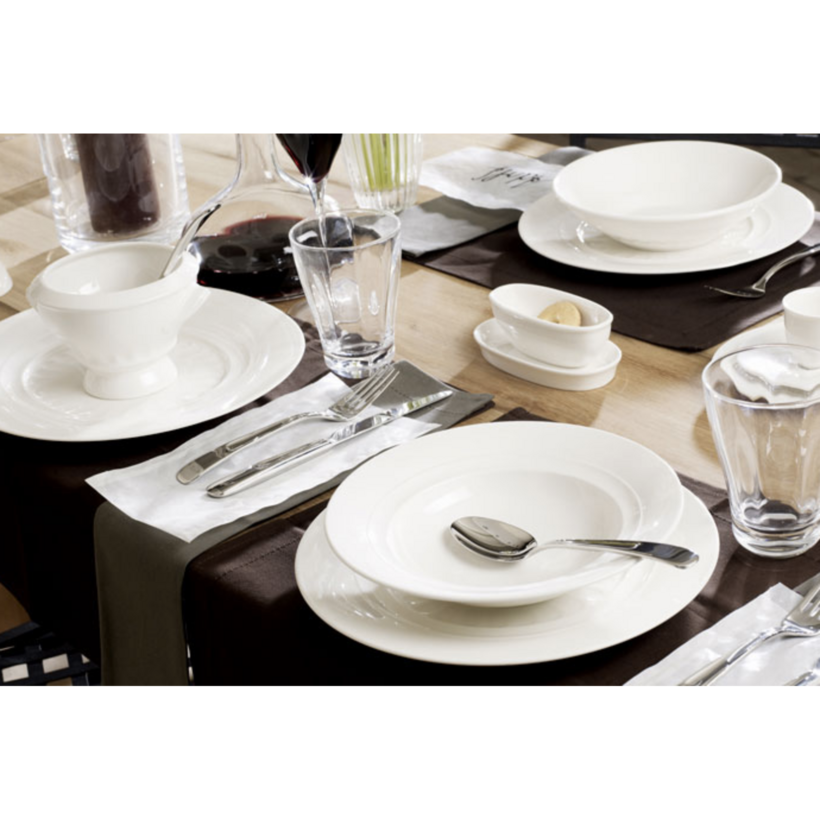 Villeroy & Boch 6 stuks Villeroy en Boch Farmhouse Touch relief Gourmet bord 35 x 29 cm  1034732761