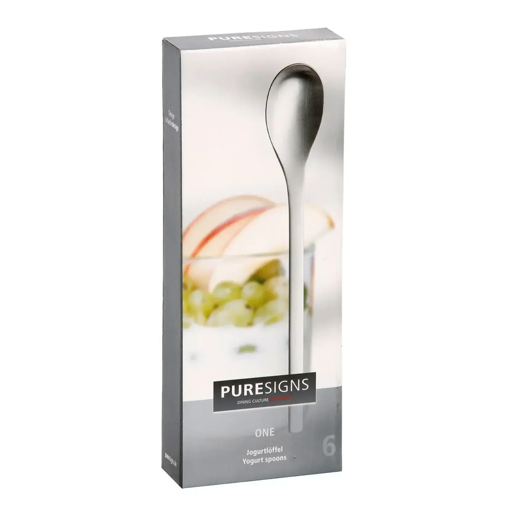 Puresigns Puresigns One Extra mat Set-6 Yoghurt lepels 186 mm Puresigns 3010628