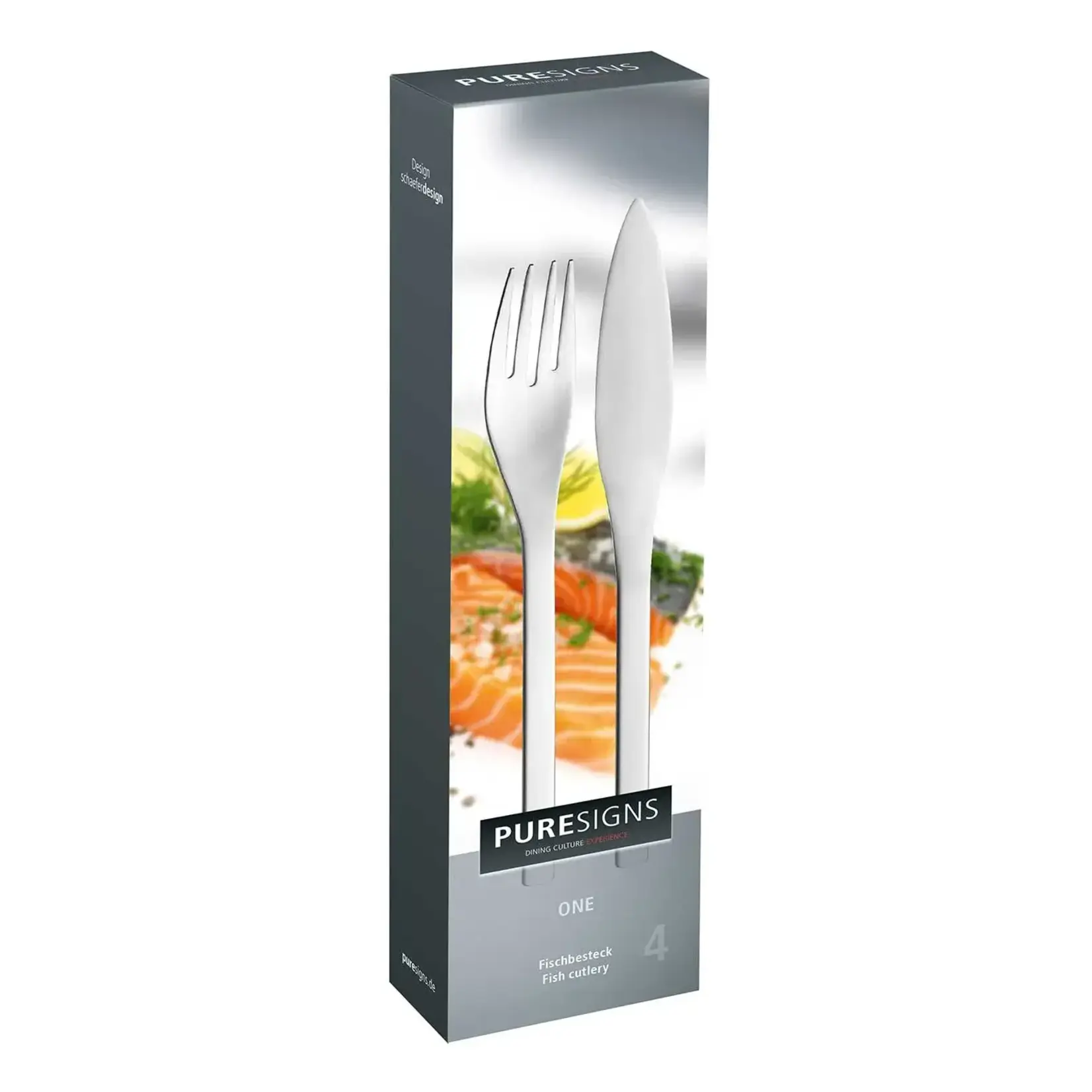 Puresigns Puresigns One Extra mat set-2 persoons visbestek  dus 2 vis messen en -vorken Puresigns 3010433