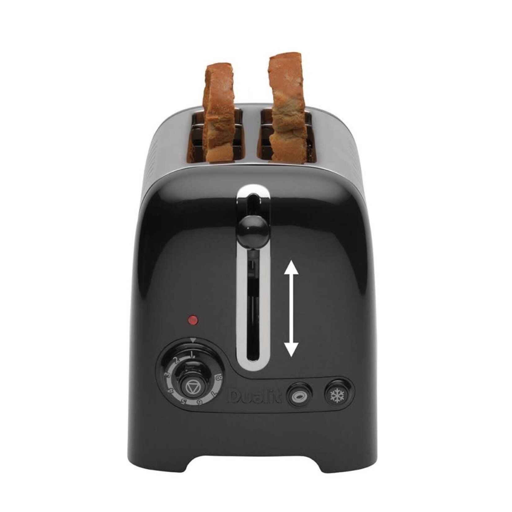 Dualit broodrooster Dualit LITE zwart glans 2-slots broodrooster Dualit D26225