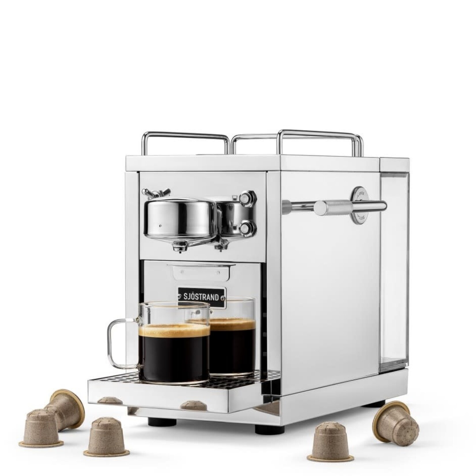 Diverse Merken Sjöstrand The Original 2.0 Steel Nespresso Espresso Capsule Machine Sjöstrand SJM2-ST