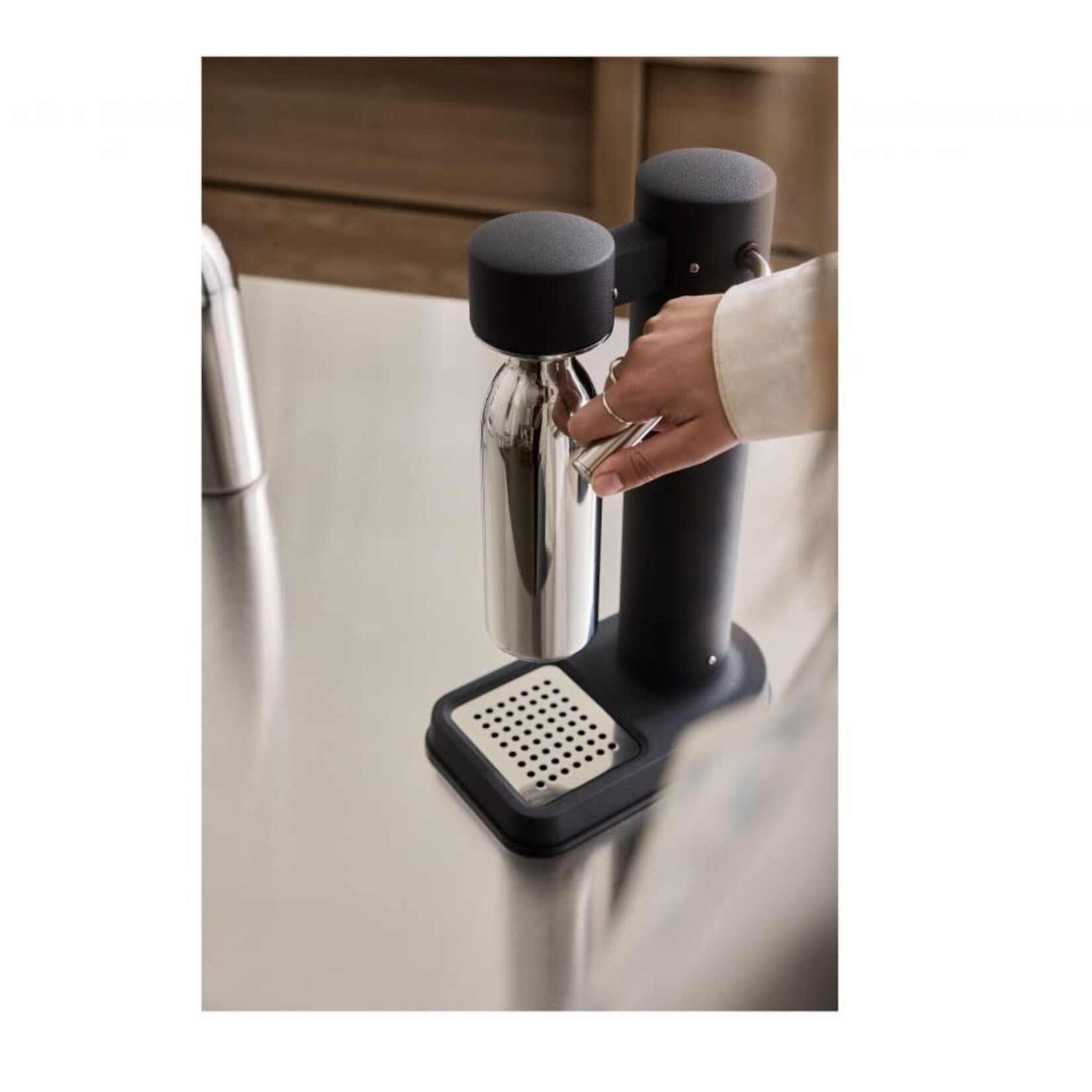 Aarke to go fles Aarke rvs waterfles 600 ml rvs stalen fles Aarke Soda bruiswater maker AA1092