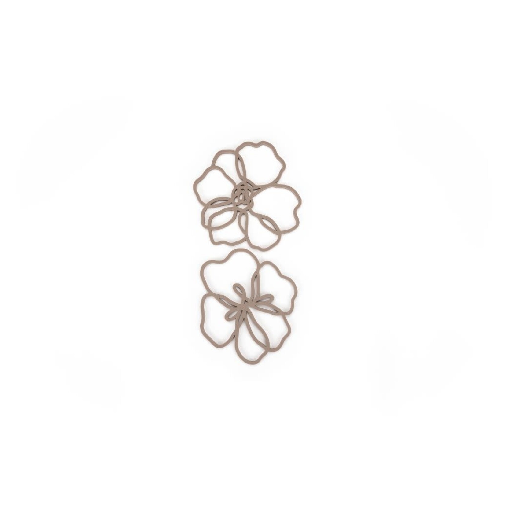 Tools2cook Flower Violet Nutmeg Grey pannenonderzetter Tools2cook pannenonderzetter 2000515