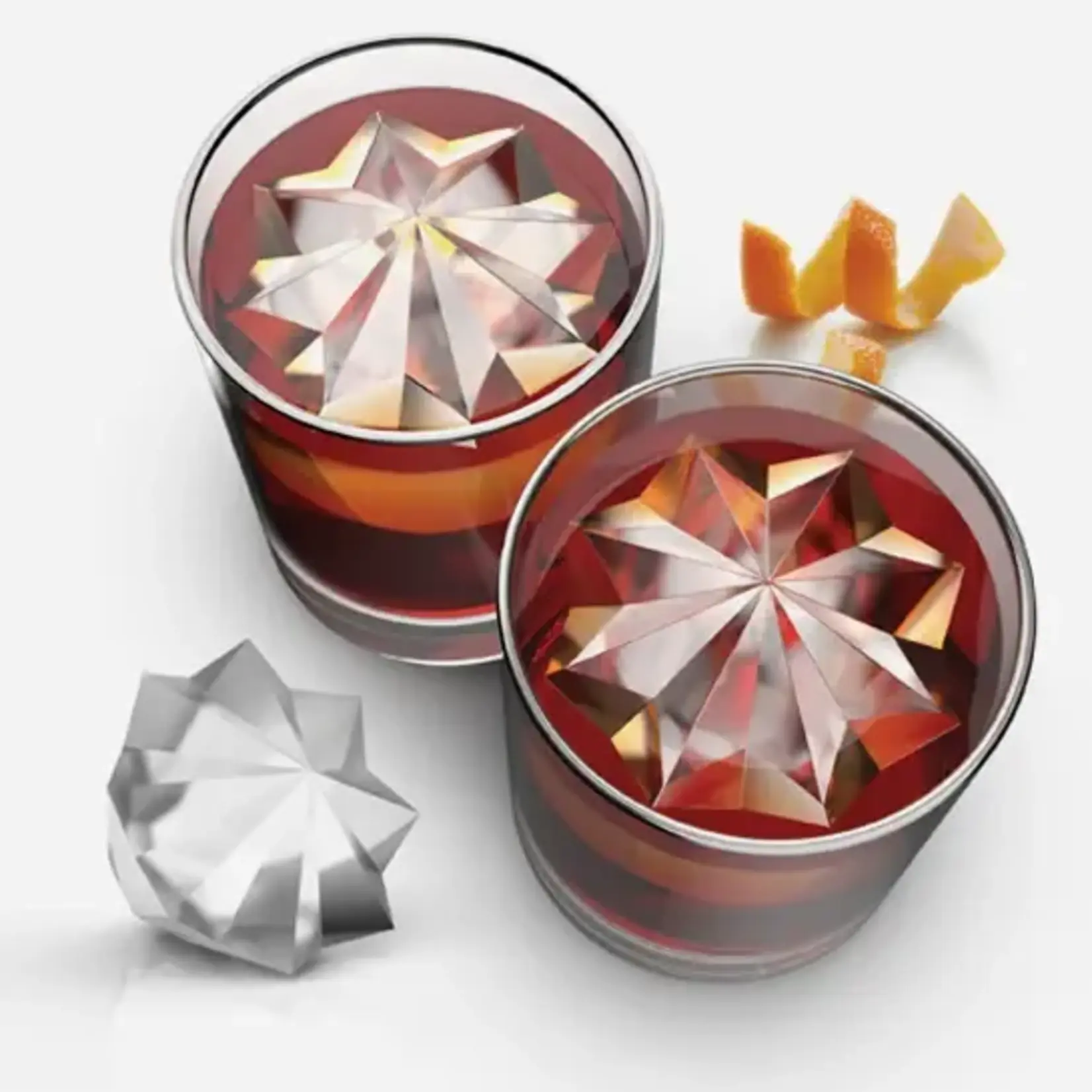 Diverse Merken Zoku Iceberg Ice Molds set van 2 ijsbergen ijsblokjes vormen Zoku ZK155