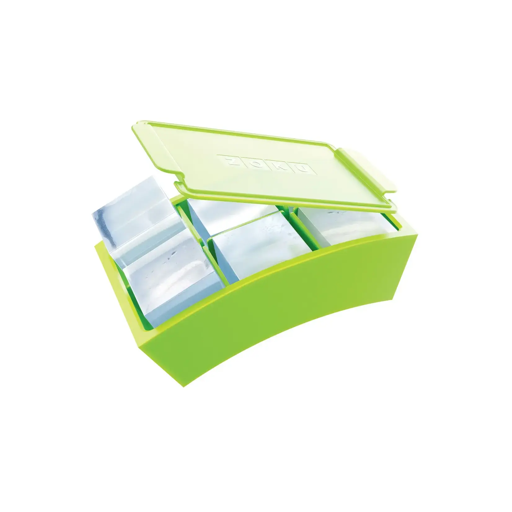 Diverse Merken Zoku Jumbo ice trays 2x 6 grote 4 cm vierkante ijsblokjes vormen Zoku ZK136