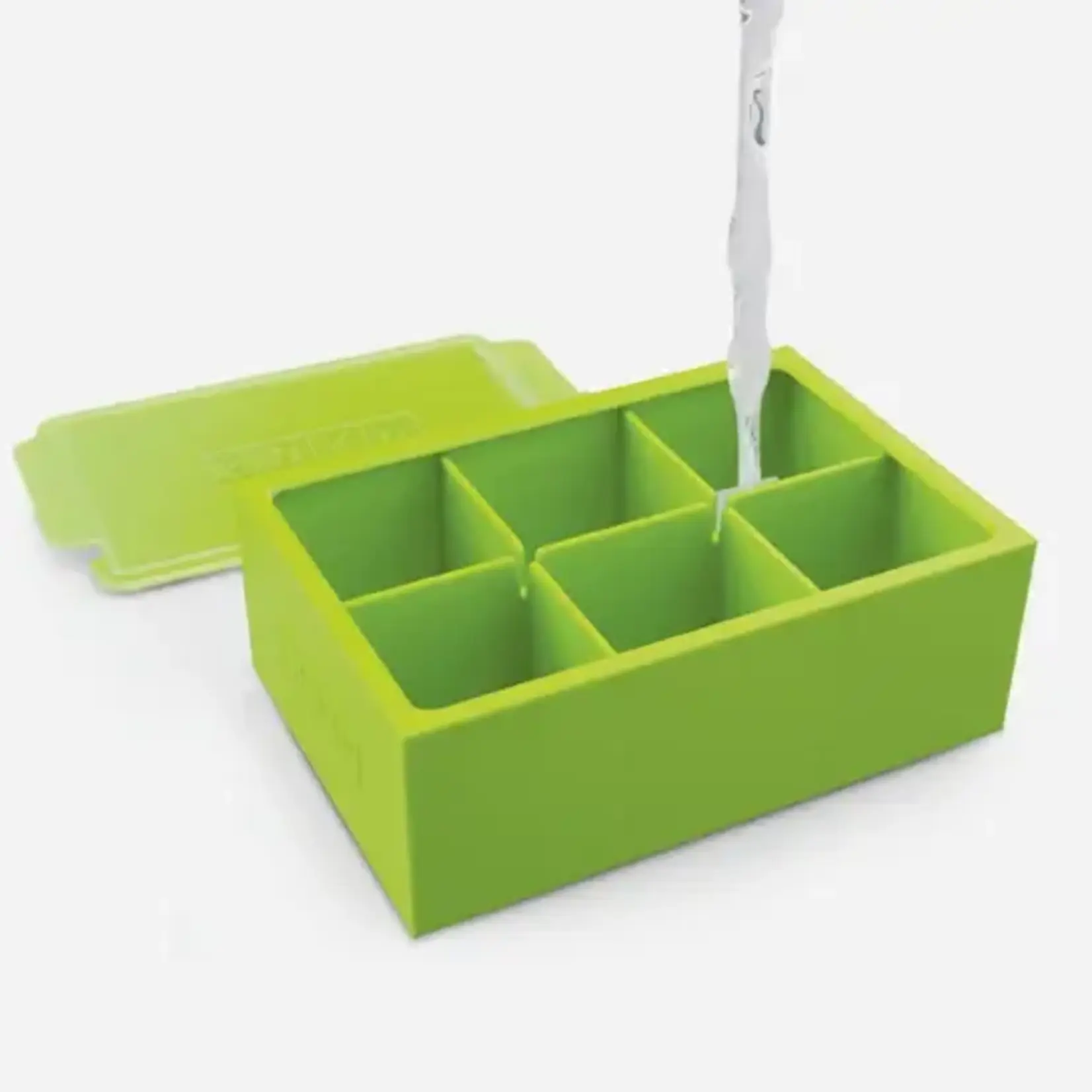 Diverse Merken Zoku Jumbo ice trays 2x 6 grote 4 cm vierkante ijsblokjes vormen Zoku ZK136
