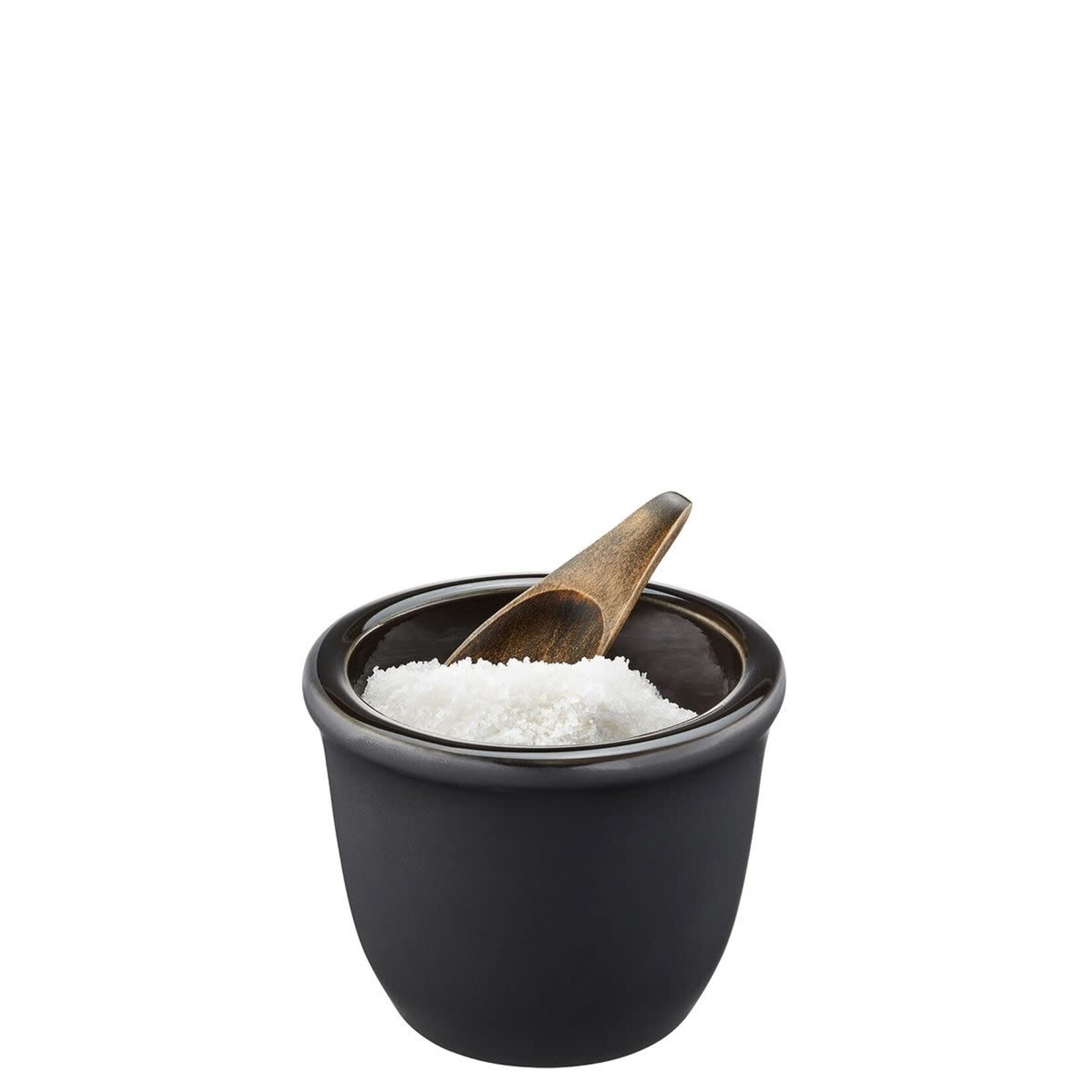 Gefu Gefu X-plosion zwart stenen zout of kruidenpot met rvs deksel Gefu 34636