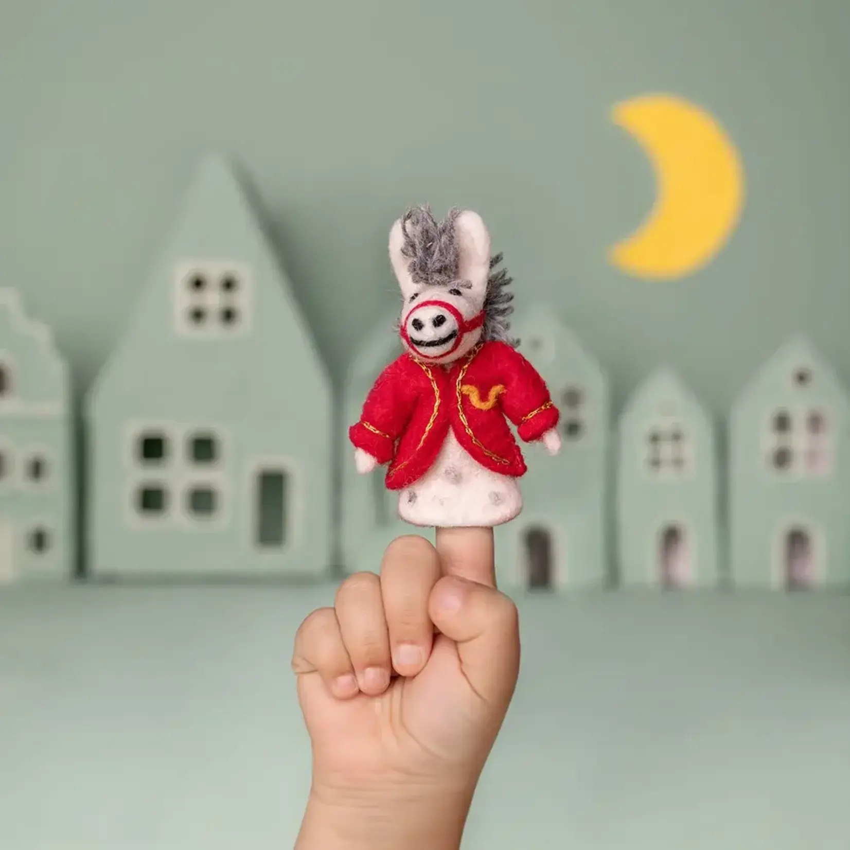 Sjaal met Verhaal Sjaal met verhaal vingerpopje Paard van Sintermuis Sinterklaas