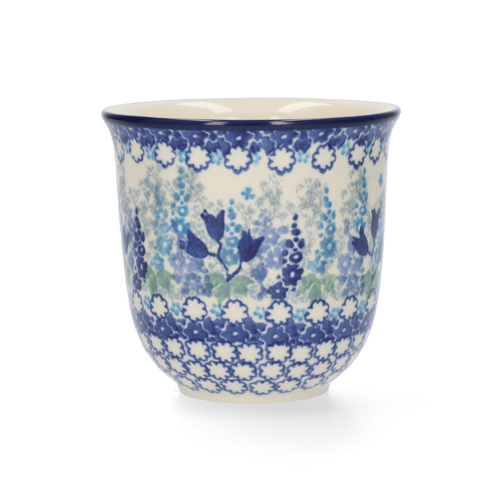Bunzlau Castle Bunzlau Castle tulp mok 400 ml Tulip Mug Blue Garden Bunzlau Castle 2726-3316