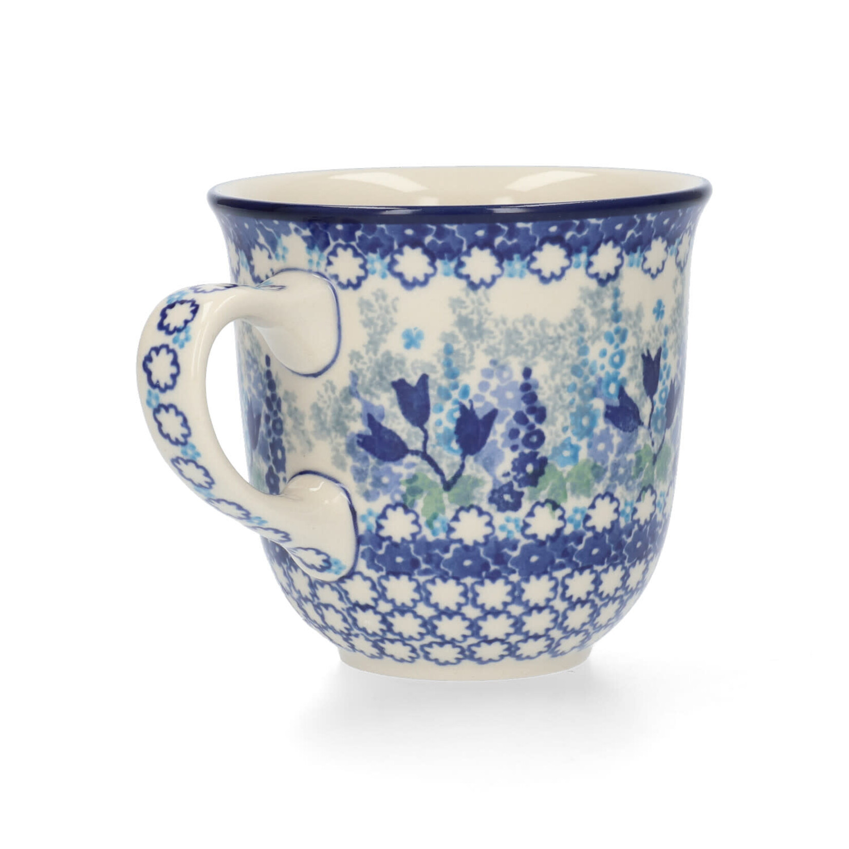 Bunzlau Castle Bunzlau Castle tulp mok 400 ml Tulip Mug Blue Garden Bunzlau Castle 2726-3316