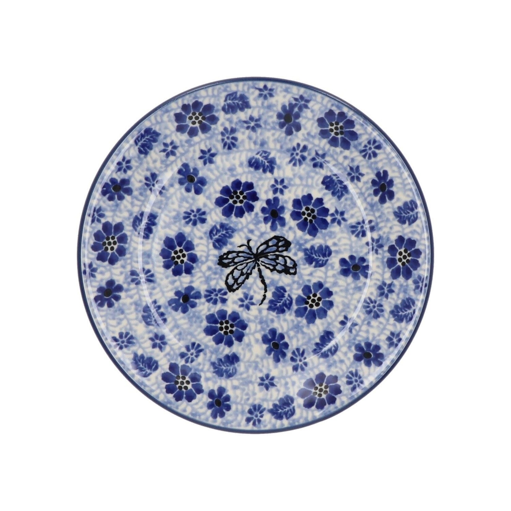 Bunzlau Castle Bunzlau Castle plat gebaksbord 155 mm Dragonfly Bunzlau Castle 2595-1443