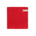 Knit Factory Knit Factory gebreide onderzetter Block Ecru Rood Knit Factory 8721052153354