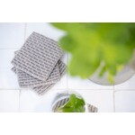 Knit Factory Knit Factory glasonderzetters set-4 Block Ecru Taupe Knit Factory 8721052156263
