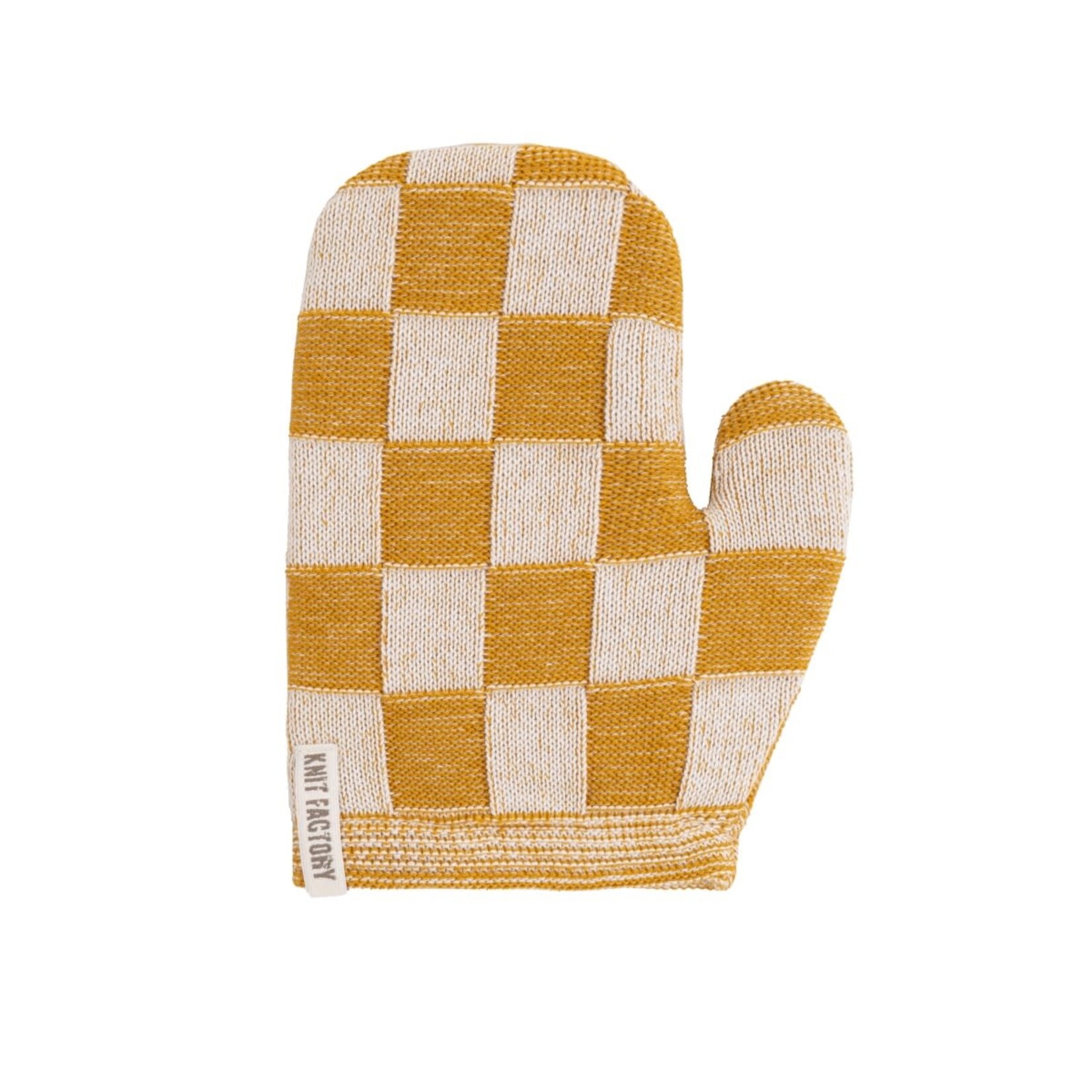 Knit Factory Knit Factory Ovenwant Block Ecru Oker Knit Factory 8721052153194