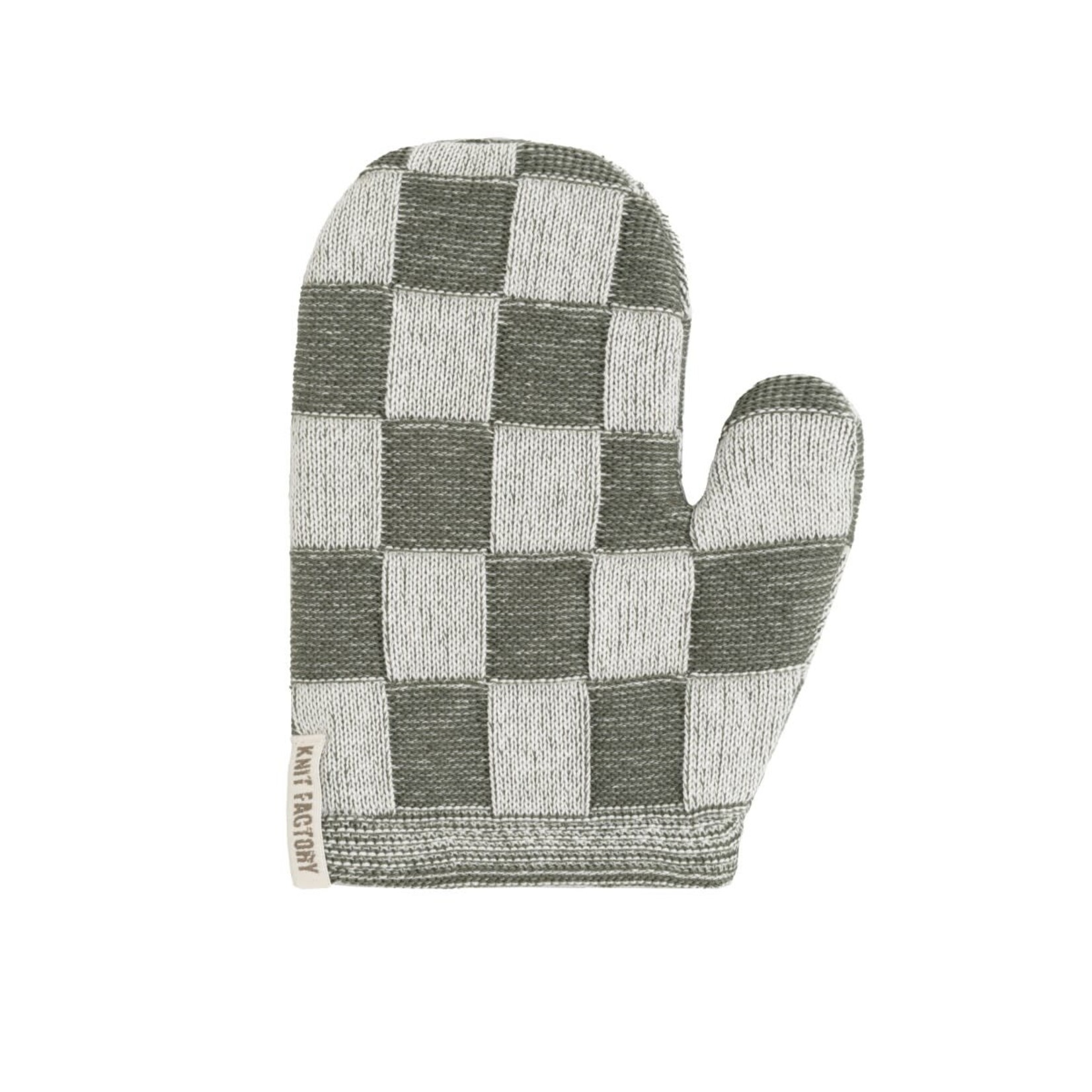 Knit Factory Knit Factory Ovenwant Block Ecru Khaki Knit Factory 8721052153576