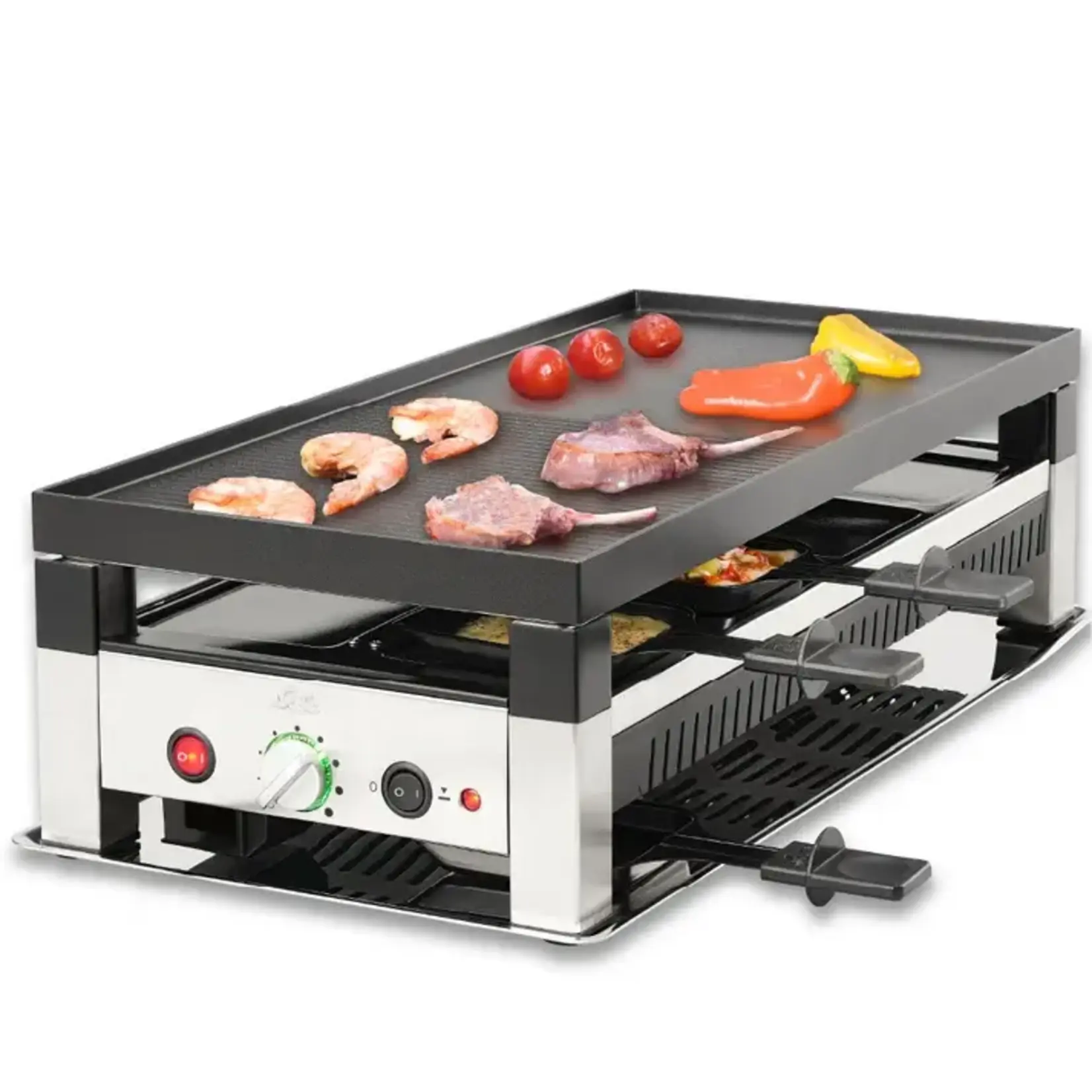 SOLIS Zwitsers sinds 1908 Solis Raclette + pizza grill voor 8 personen Solis type 791 Solis 97761
