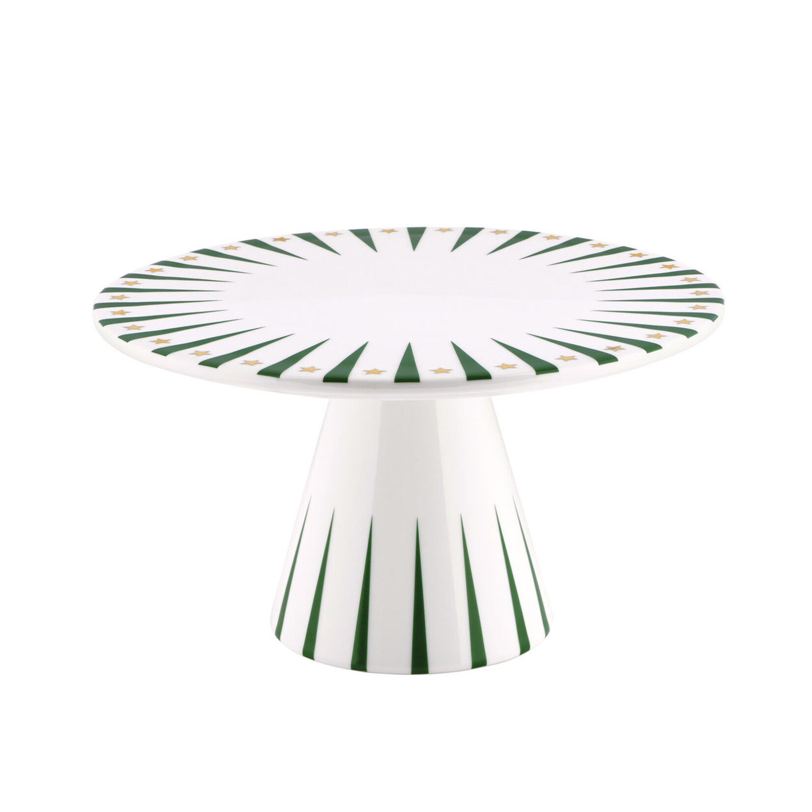 Alessi Alessi Delight 12 cm hoog Ø 22 cm taartschaal Delight Groen Alessi NZ05 GR