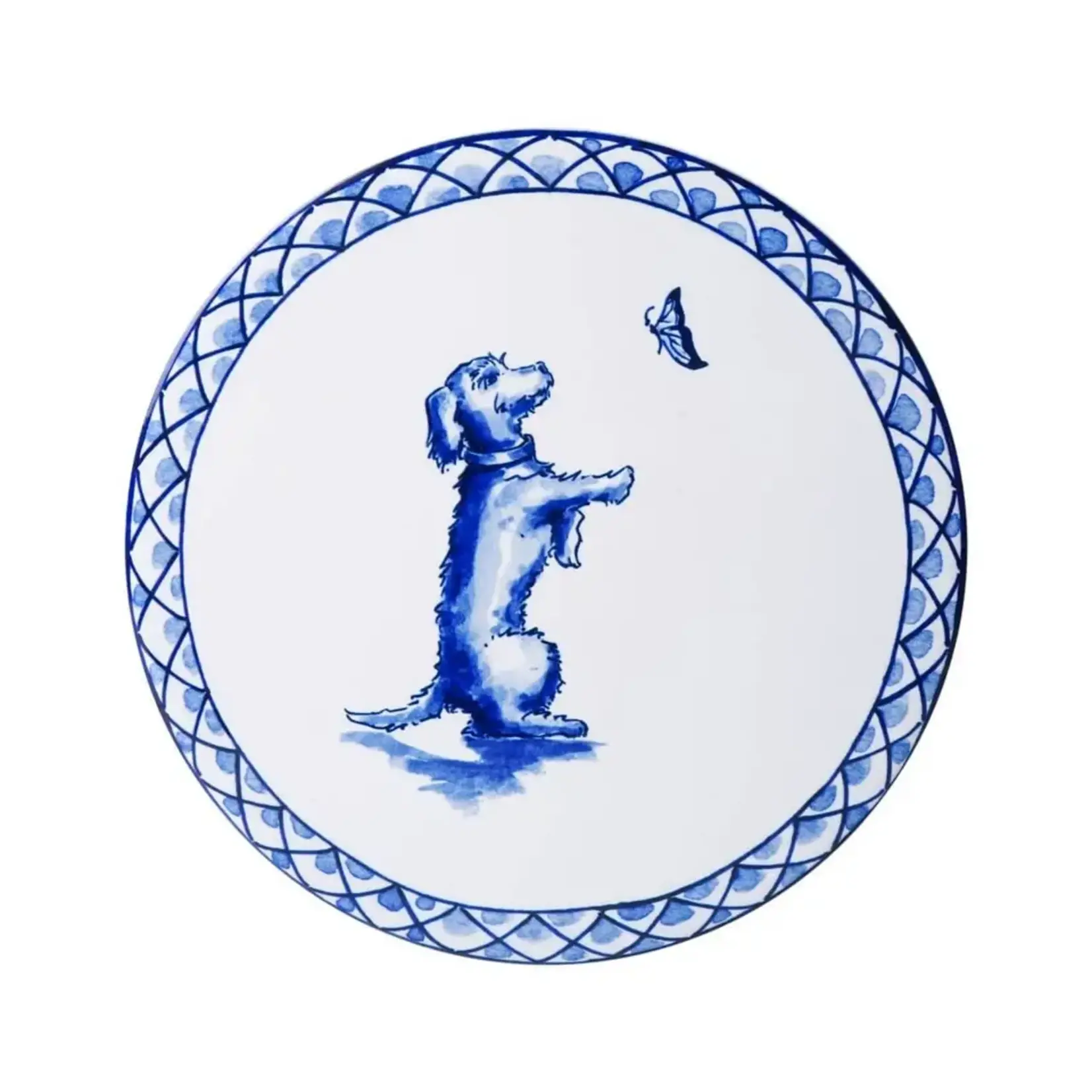 Heinen Delfts Blauw 18 cm pannenonderzetter Teckel Nhaan Heinen Delfts Blauw D3212