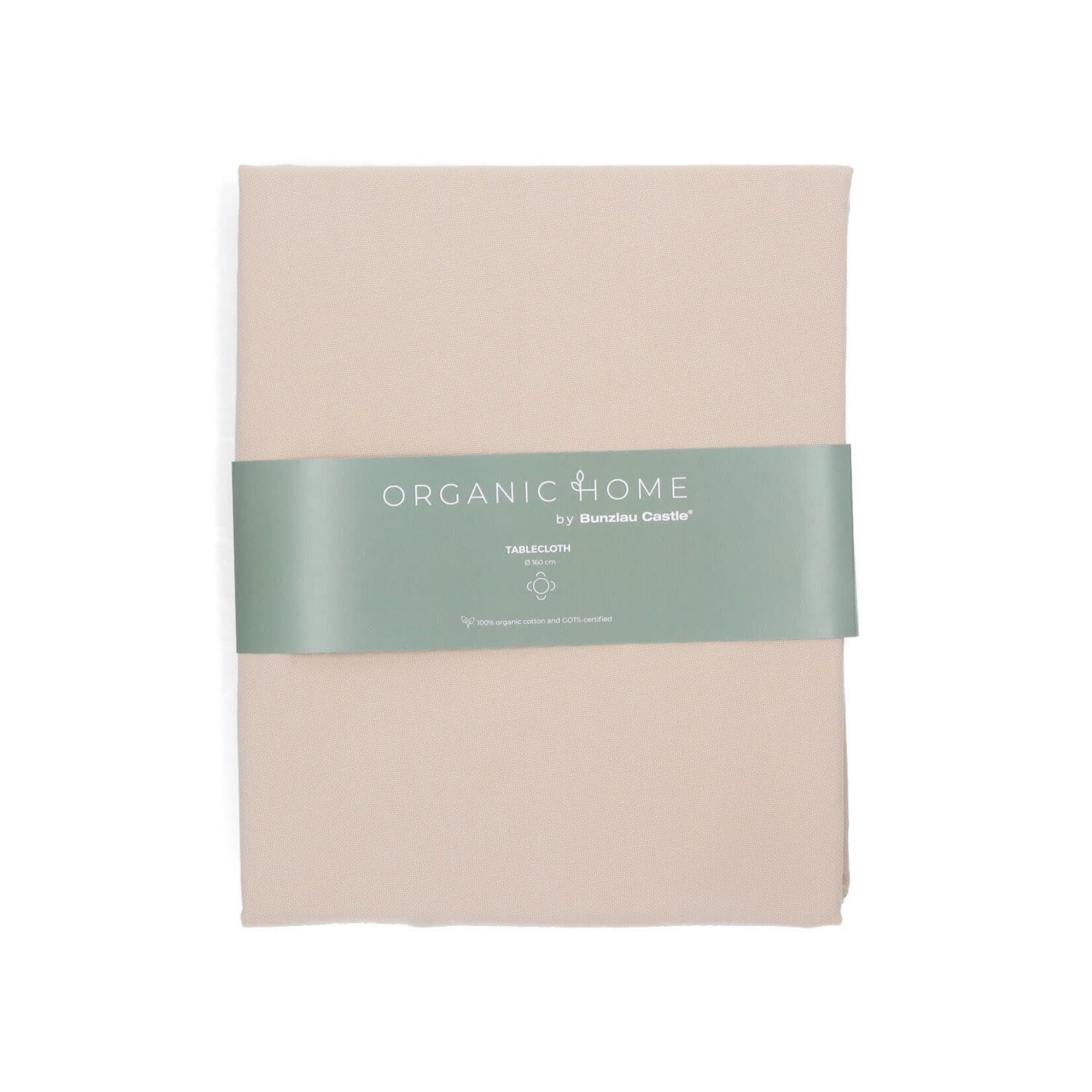 Bunzlau Castle Organic Home Tablecloth Desert rond 160 cm tafelkleed Dune Sand GOTS 6596-g