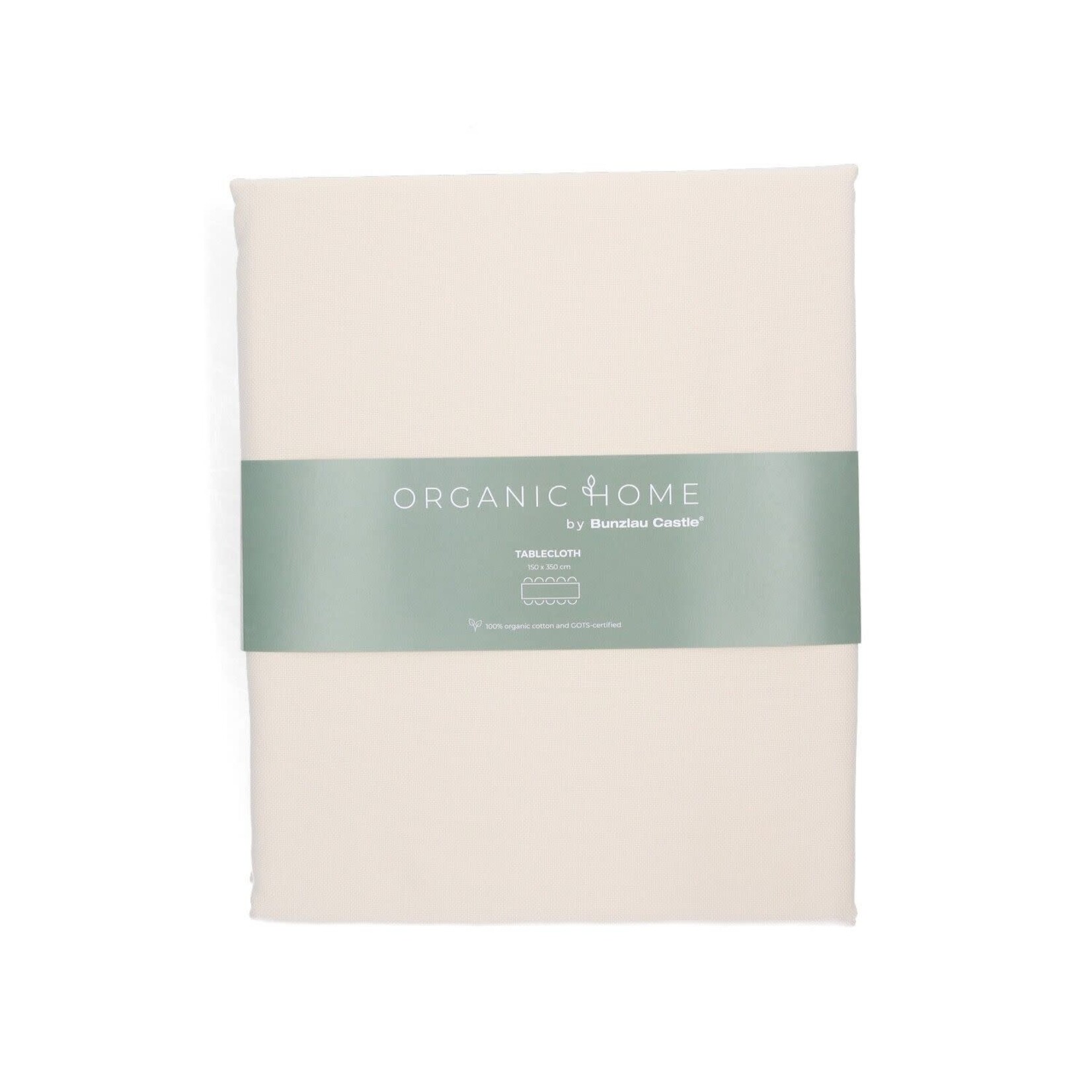 Bunzlau Castle Organic Home Tablecloth XL  Desert 150 x 350 cm tafelkleed Cotton Beige GOTS 6594-g