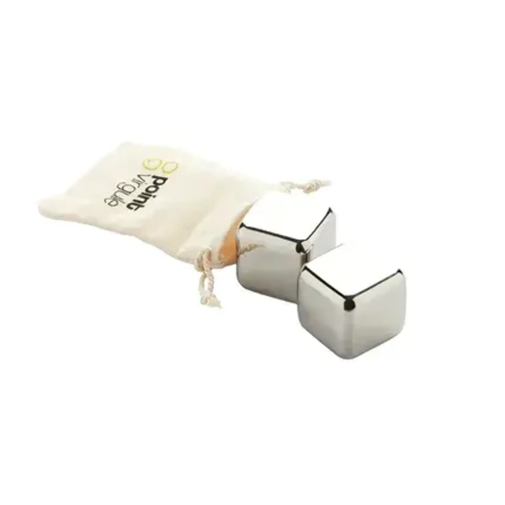 Point Virgule Point Virgule set-2 herbruikbare 4 cm grote ijsklonten rvs Point Virgule PV-COC-0121