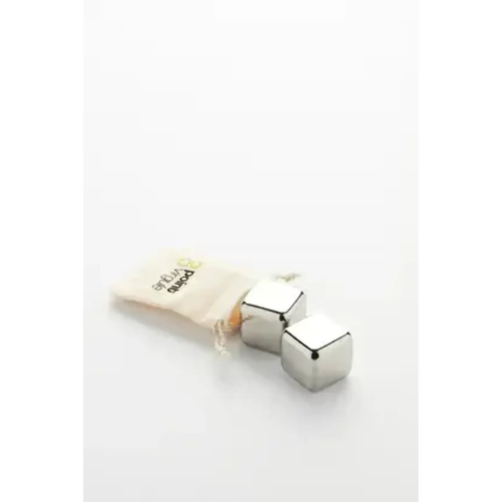 Point Virgule Point Virgule set-2 herbruikbare 4 cm grote ijsklonten rvs Point Virgule PV-COC-0121