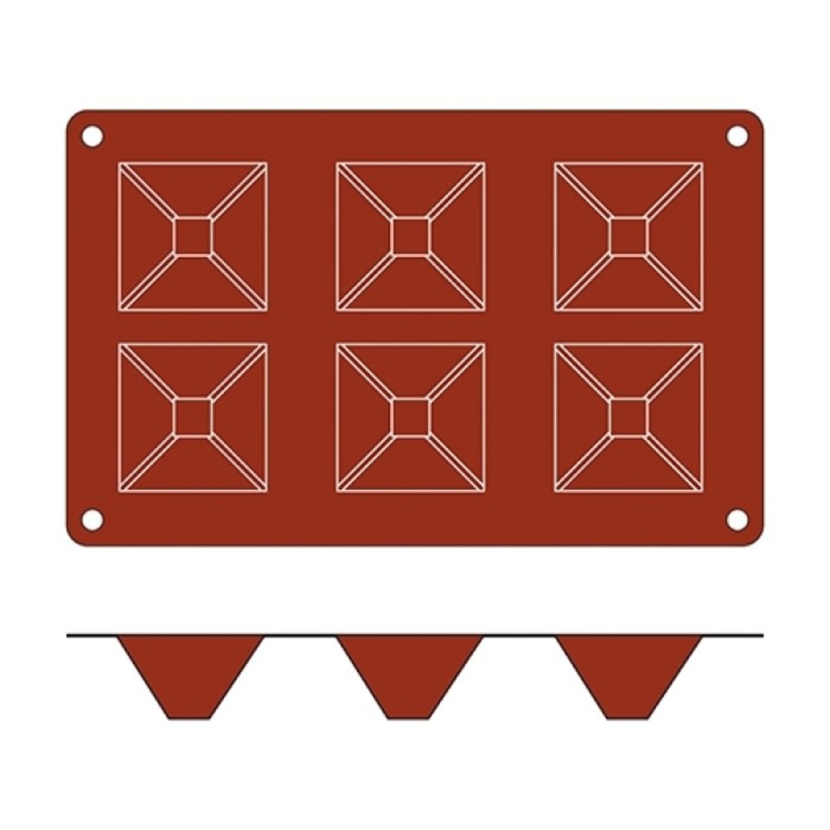 Silikomart Silikomart SiliconFlex 6 Pyramide vorm SF007 070062