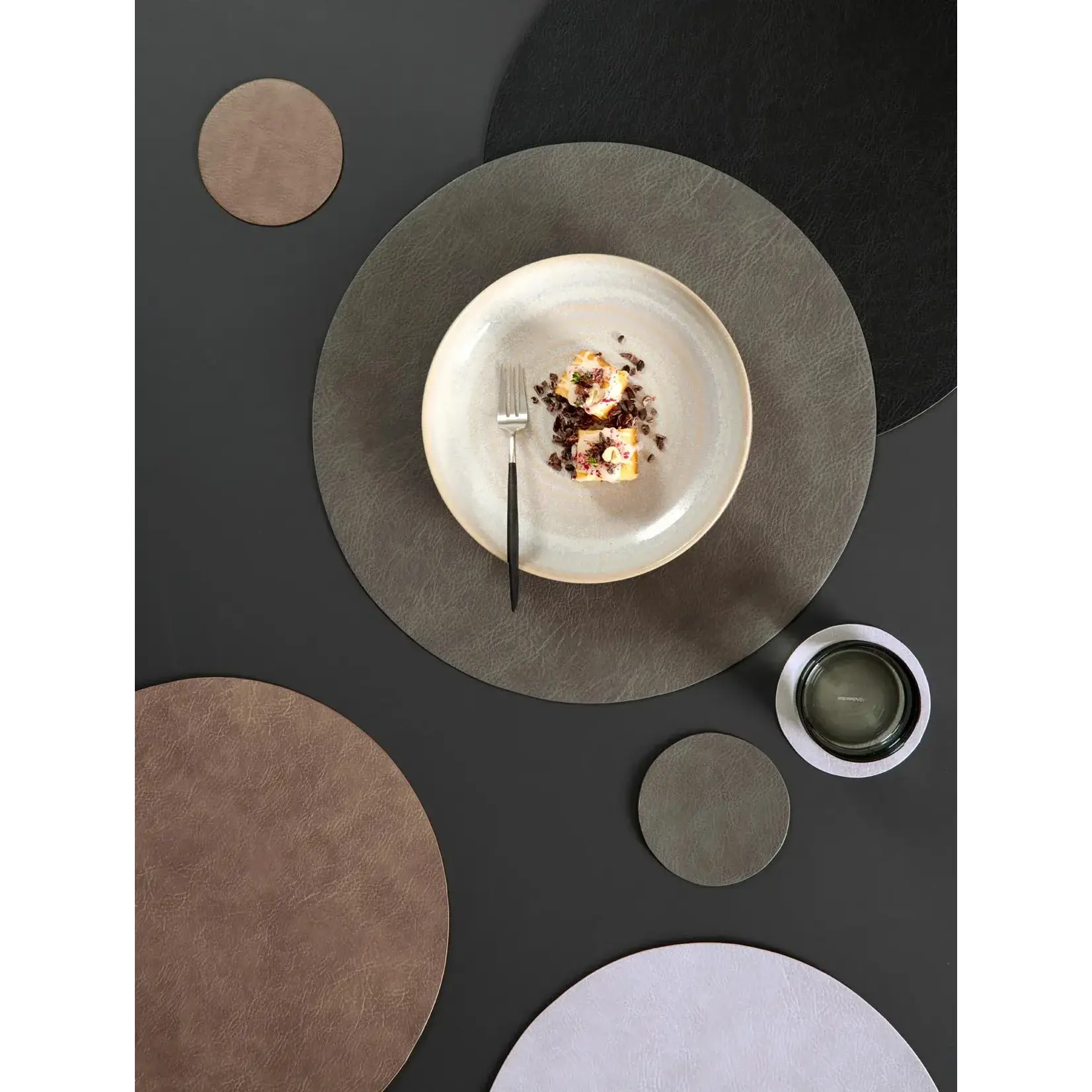 ASA Selection ASA Selection Onderzetters Nougat - Set van 4 Rond Coasters 78388076