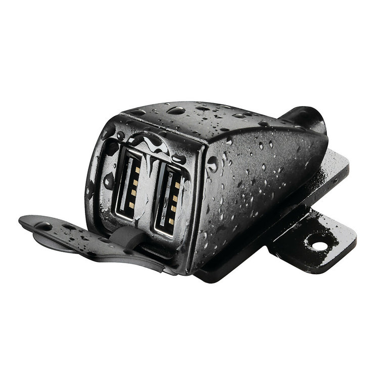 Lampa Lampa Usb-Fix Trek, regenfestes Dual-USB-Ladegerät, Lenkerhalterung - Ultra Fast Charge - 30 W 5400 mA - 12/24 V