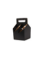 Tray 4 flessen zwart 33cl