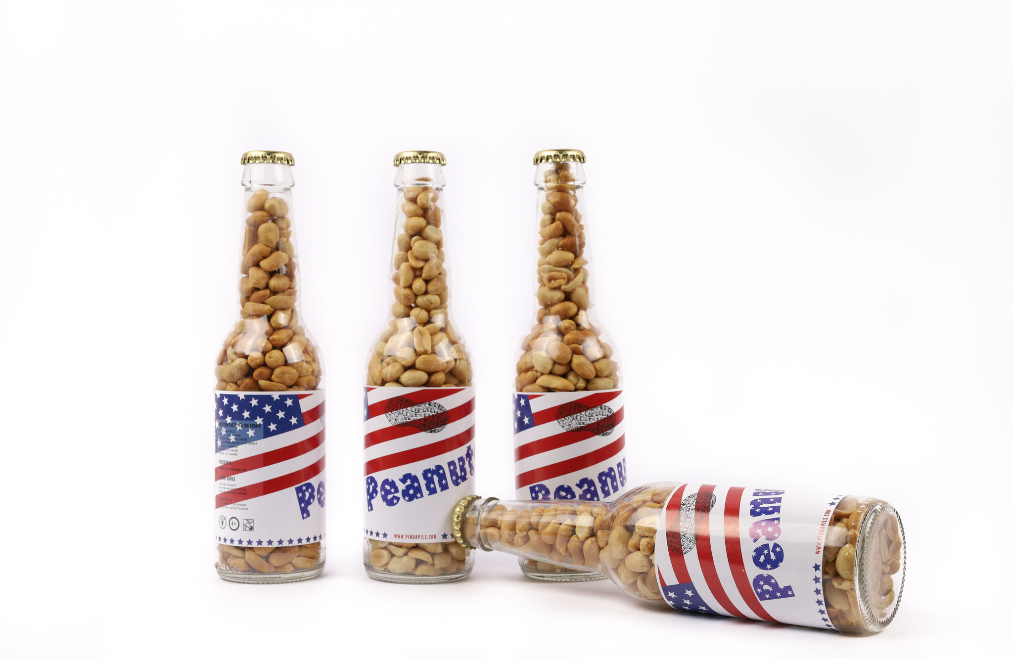 PindaPils Peanuts Salted USA edition 24 pieces 33cl