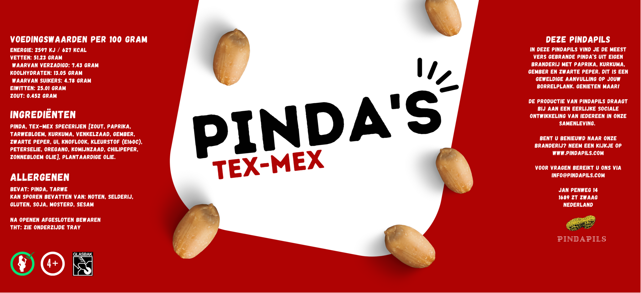 PindaPils   PindaPils TripleTaste Peanuts per 6