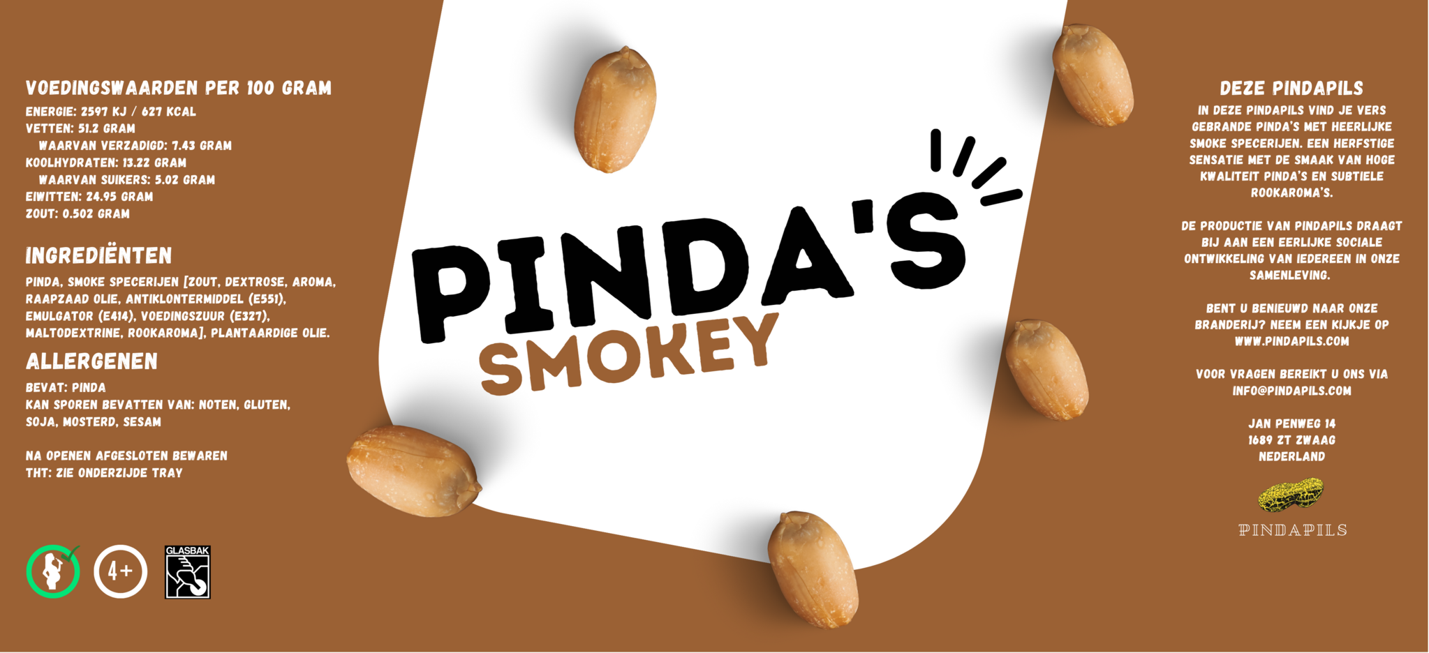 PindaPils TripleTaste Peanuts & Chocolate per 6