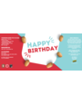 PindaPils Ball Peanuts Salted Happy Birthday 24 pieces 33cl