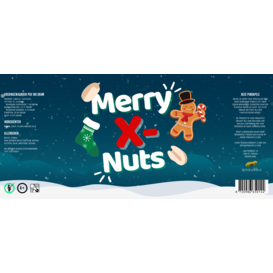 Merry X-Nuts Salted Peanuts 33cl 24 pieces