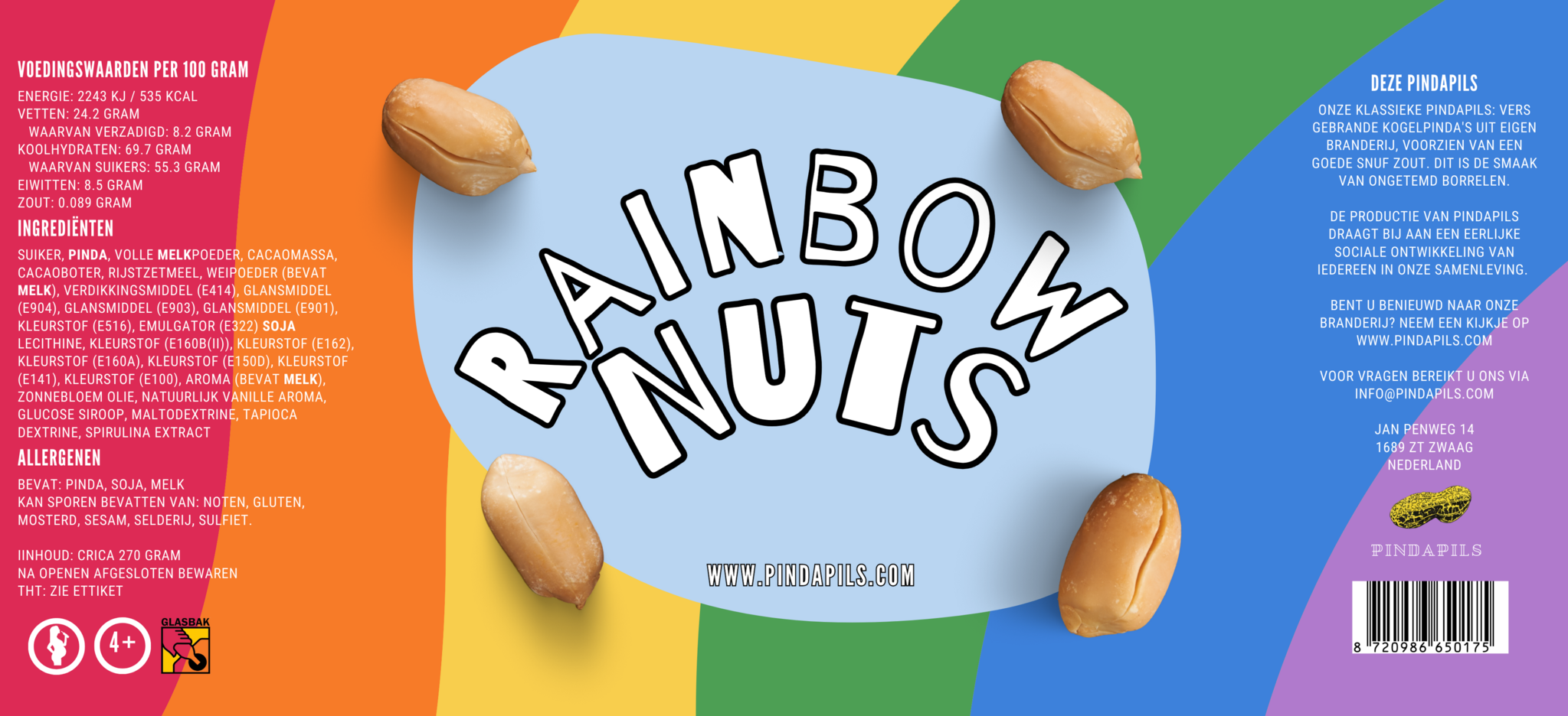 PindaPils Rainbow pinda's 24 stuks 33cl