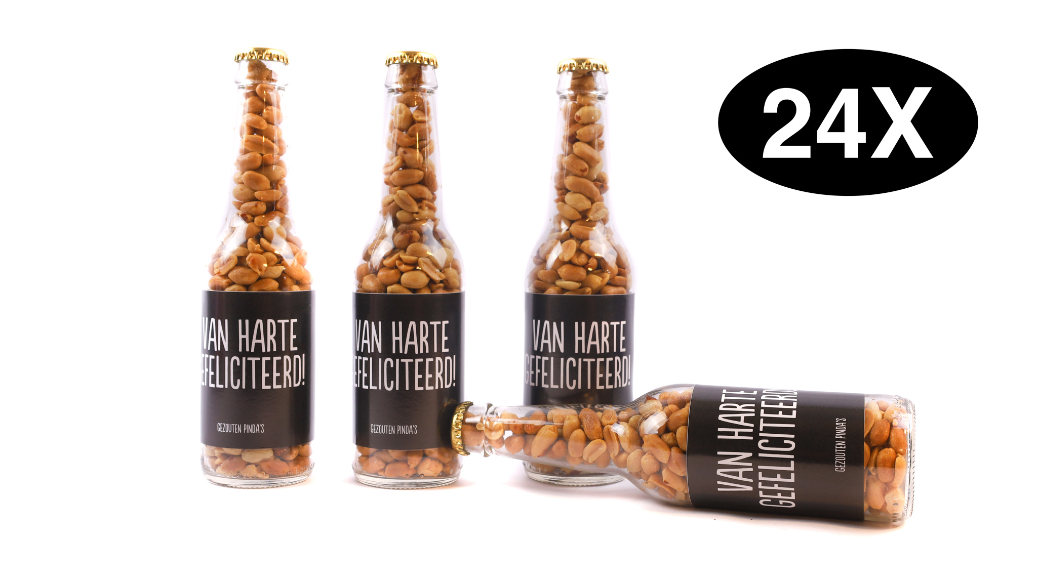 PindaPils Peanuts Salted congratulations 24 pieces 33cl