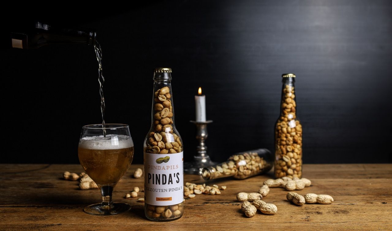 PindaPils Pinda's Gezouten 24 stuks 33cl  'Best Dad Ever'!