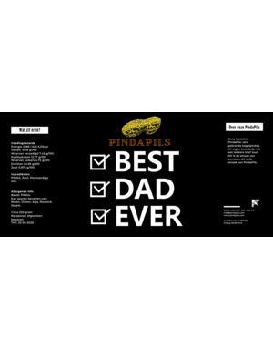 PindaPils Salted Peanuts 24 pieces 33cl 'Best Dad Ever'!