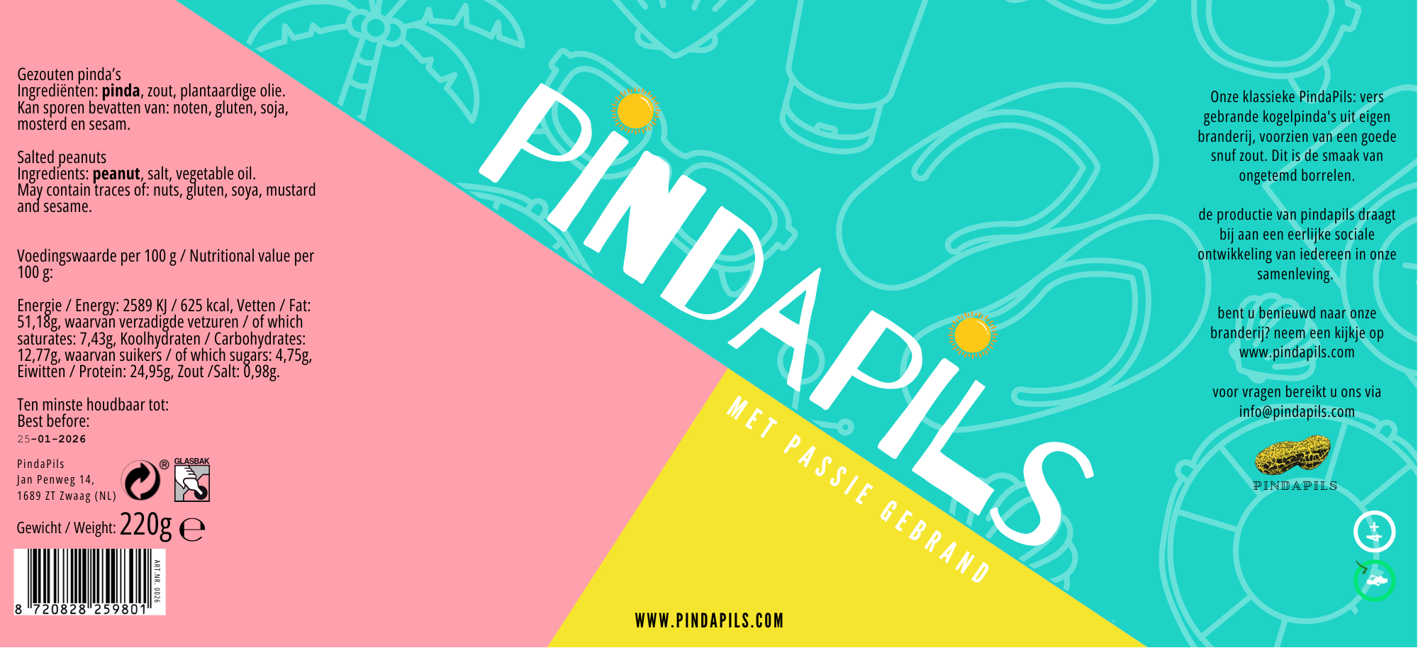 PindaPils PindaPils Gezouten  24 stuks 33cl