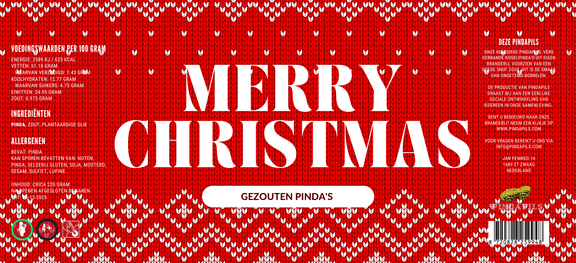 PindaPils PindaPils Gezouten  24 stuks 33cl