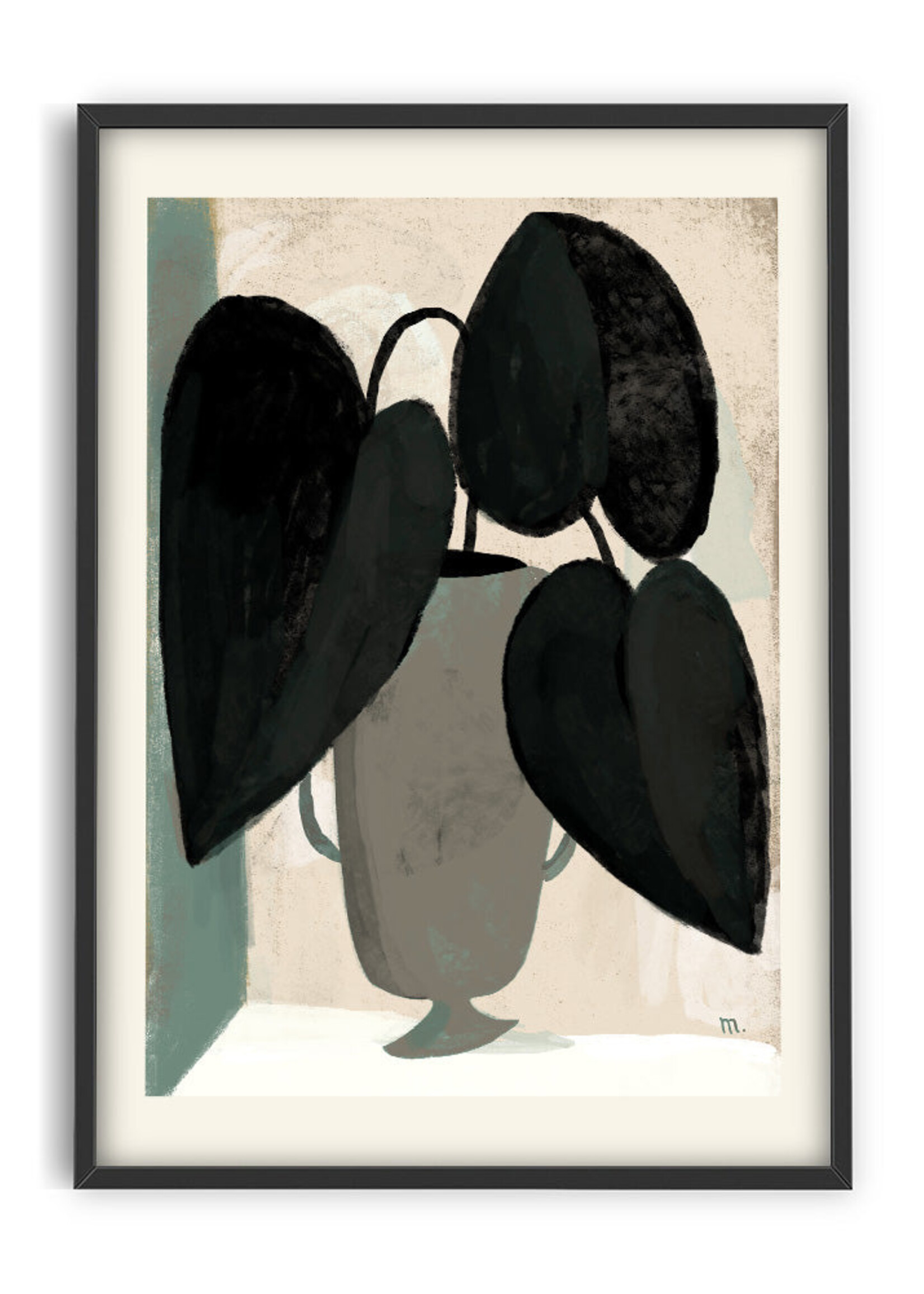 PSTR studio PSTR studio - Poster 'Foglie Nere'