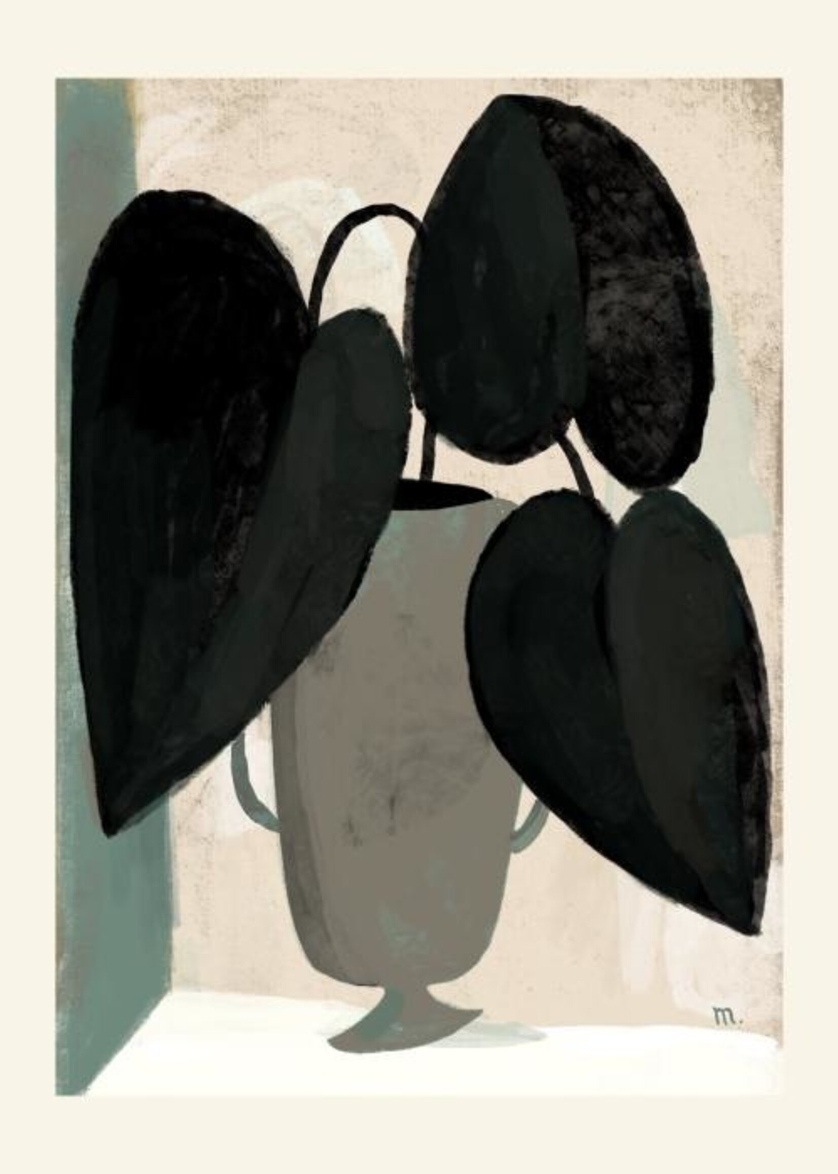 PSTR studio PSTR studio - Poster 'Foglie Nere'