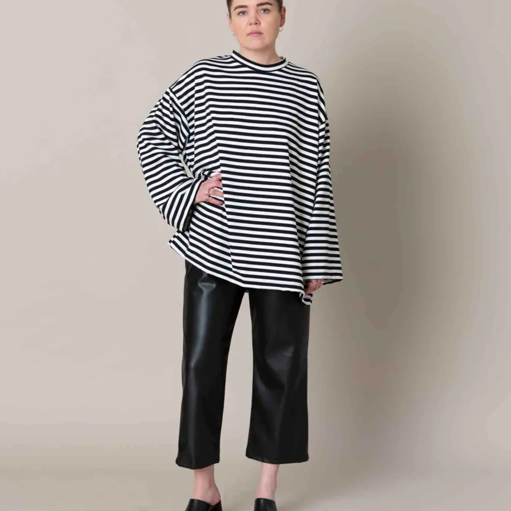 Cé Cé - Big T Wide Sleeve - Stripe