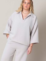 Cé Cé Official - Collar Top - Creme (suit)