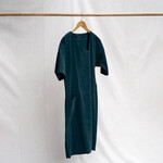 Fenny Faber Fenny Faber - Geweven jurk asymetrisch halslijn - Groen